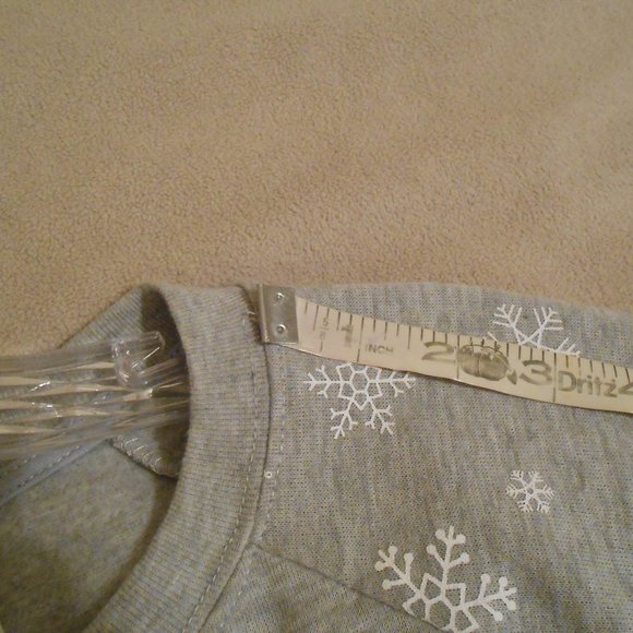 Freeze Flashing Lights Cat Christmas Sweatshirt (Bust 19") - Picture 7 of 10